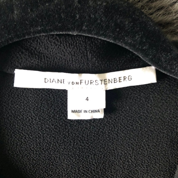 Black Diane Von Furstenberg Cocktail Dress - Picture 3 of 15